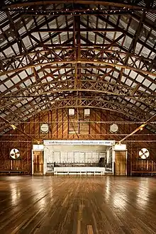 The interior of Anhalt Dancehall built in 1908 Anhalt Hall.