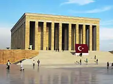 Image 16Anıtkabir designed by Emin Halid Onat and Ahmet Orhan Arda (1944–53)  (from Culture of Turkey)