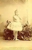 Anna Johansson as the goddess Aurora in Le Réveil de Flore, 1894.