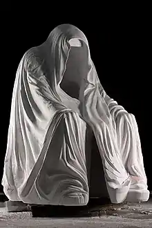 The Cloak of Conscience, Piétà or Commendatore, by Anna Chromý located in Cathedral in Salzburg, Austria, Stavovske divadlo in Prague, National Archeological Museum in Athens and elsewhere