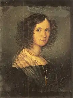 Portrait of Anna Maikova, the wife of the artist's brother