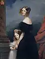 Anne-Louise Alix de Montmorency, with her daughter, ca. 1840
