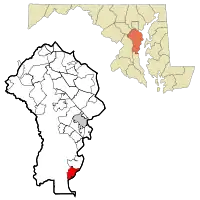 Location of Deale, Maryland