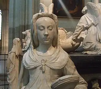 Allegory of Prudence on the tomb of Francis, with the features of Francis's daughter Anne of Brittany