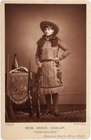 Annie Oakley by Elliott & Fry, c. 1890s