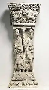 A column capital from the Romanesque cathedral (1120–1140)