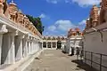 View of rear courtyard of the Narasimha Swamy temple at Seebi