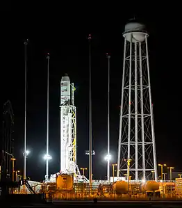 Antares 130 on pad (CRS Orb-3), 2014
