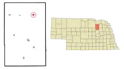 Location of Brunswick, Nebraska