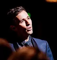 Anthony Roth Costanzo singing at an event for Cincinnati Opera in June 2018.