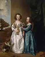 Van Dyck's double portrait of Philadelphia and Elisabeth Wharton. These were described by Oliver Millar as "two of the most touching portraits" ever produced by van Dyck.