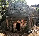 photograph of the Doric Tomb at Kaş