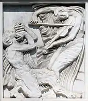 Antoine Bourdelle, 1910–12, La Musique, bas-relief, Théâtre des Champs-Élysées, Paris