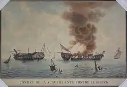 Combat de la Survellante Contre le Kebeck (1811) at The Mariners' Museum