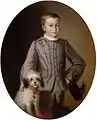 Portrait of a Boy with a Dog, 1861