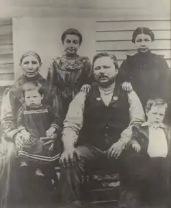 Antoine Barada and wife, Elizabeth Robidoux; Mary Kihega, Lena Kihega.