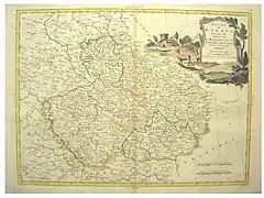 1779 map of the Kingdom of Bohemia