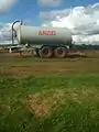 Liquid manure trailer