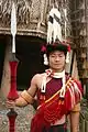 Naga man dressed in traditional attire from Nagaland