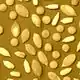Yellow image of sparsed grains