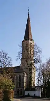 The steeple from the north