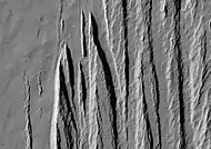 Yardangs in Aeolis (HiRISE)