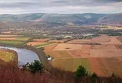 Pine Creek Township as seen from atop a ridge in Wayne Township