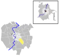 Position of the quartiere within the city of Rome