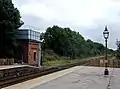 The watering crane stood at the end of platform 2 waiting to water the next steam engine.