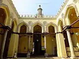 Renovated interior courtyard, looking towards the entrance and the minaret