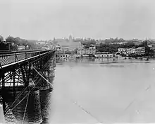 View of second bridge from Virginia towards Georgetown