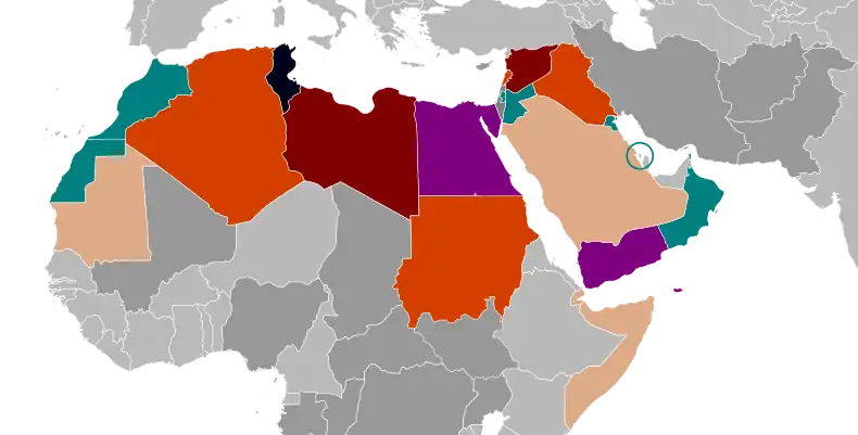 Image 119The Arab Spring saw mass unrest in the Arab world early in the decade:  Government overthrown multiple times  Government overthrown  Civil war  Protests and governmental changes  Major protests  Minor protests   Other protests and militant action outside the Arab world (from 2010s)