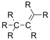 One sp3 and one sp2 carbon bonded to each other.