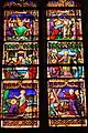 Stained glass window in the Church of Saint-Just