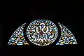 Stained glass window in the Church of Saint-Just