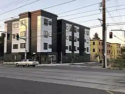 Intersection of Dekum Street and Interstate Avenue in Arbor Lodge