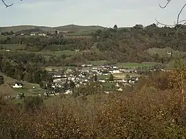 Arcizac-ez-Angles seen from the hillside