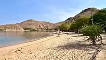 The beach from its southern end