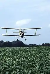 Biplane, US field, cropdusting