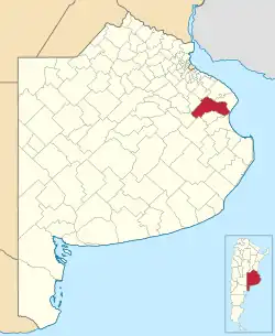 Location in Buenos Aires Province