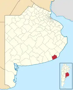 location of General Alvarado Partido in Buenos Aires Province