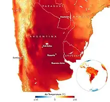 Heat wave intensification. Events like the 2022 Southern Cone heat wave are becoming more common.