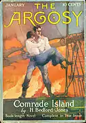 Bedford-Jones's "Comrade Island" was the cover story in the January 1916 issue of The Argosy