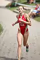 Arina Shulgina at the World Cup triathlon in Tiszaújváros, 2011