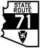 1927 SR 71 route marker