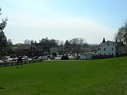 Main Street, seen from top of hill at Church of the Holy Trinity