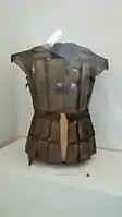 Indigenous armor from Sulu, made of metal, carabao horn, and silver