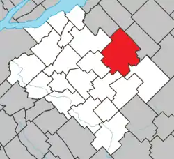 Location within Bellechasse RCM.