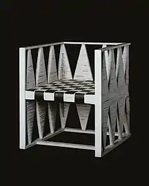 Armchair of wood and cane (1903), Josef Hoffmann and Koloman Moser (Metropolitan Museum of Art)