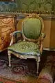 Armchair, 1773, giltwood, State Bedroom – Harewood House